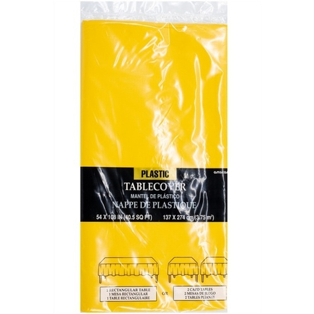 Скатерть п/э однотонная Yellow Sunshine (Желтый) 1,4*2,75 м