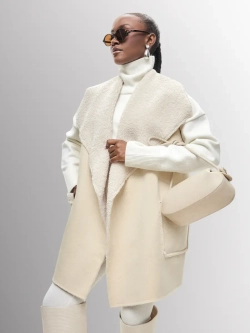 Жилет меховой барашек оверсайз oversize 