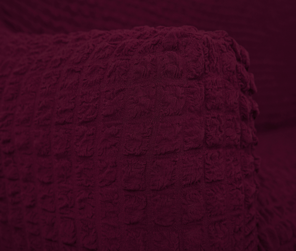 Чехол на угловой диван, цвет Бордовый