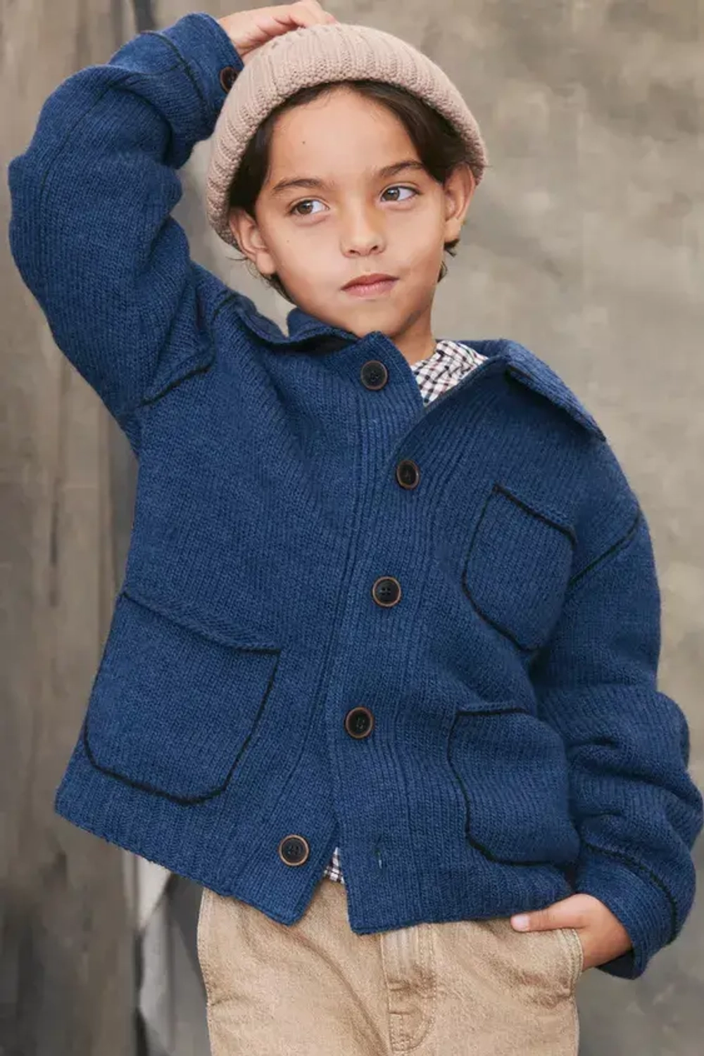 ZARA ШЕРСТЯНАЯ ШАПКА - LİMİTED EDITION, БЕЖЕВЫЙ