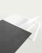 Стол Atta 160 (220) x90 белый керамический