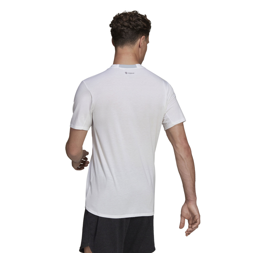 Мужское теннисное поло adidas Designed For Training T-Shirt Men - White