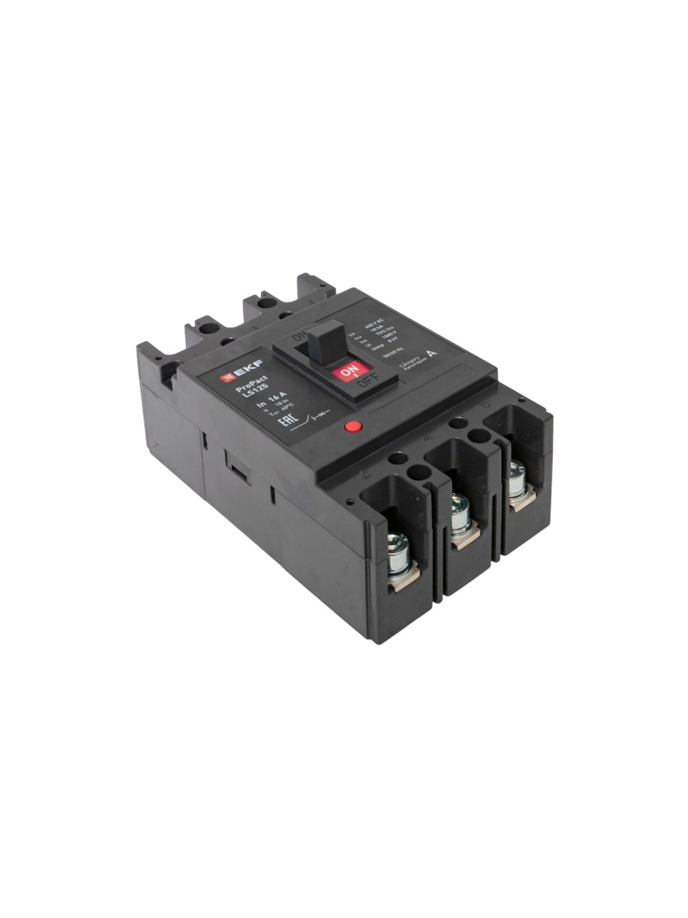 Выключатель автоматический 3п 16А 18кА LS125 ProPact EKF mccb-125-18-3-16-ls