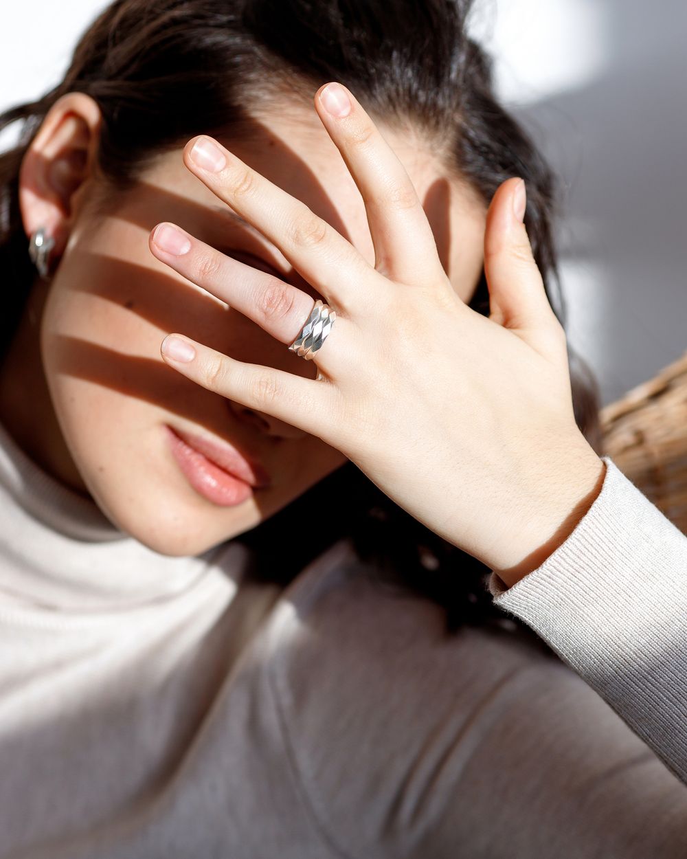 Кольцо Faceted Ring