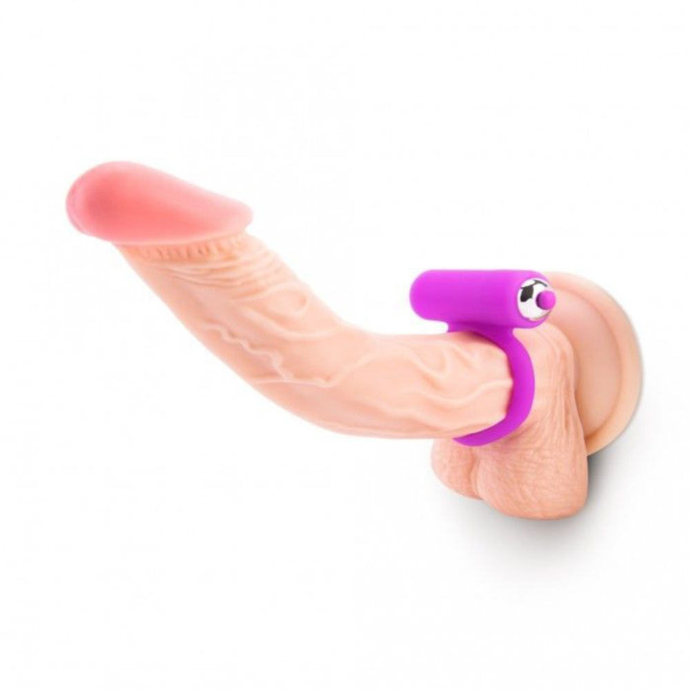 Эрекционное кольцо Pink Vibe с вибрацией, лиловое