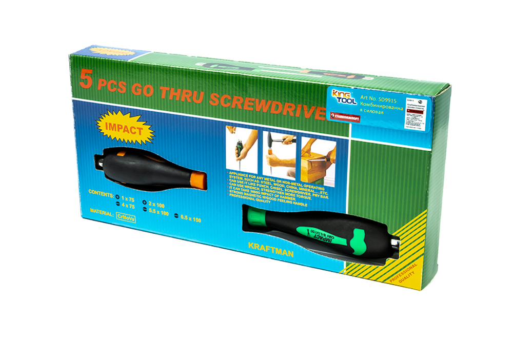 SD-9915 Набор силовых ударных отверток (5 предметов)