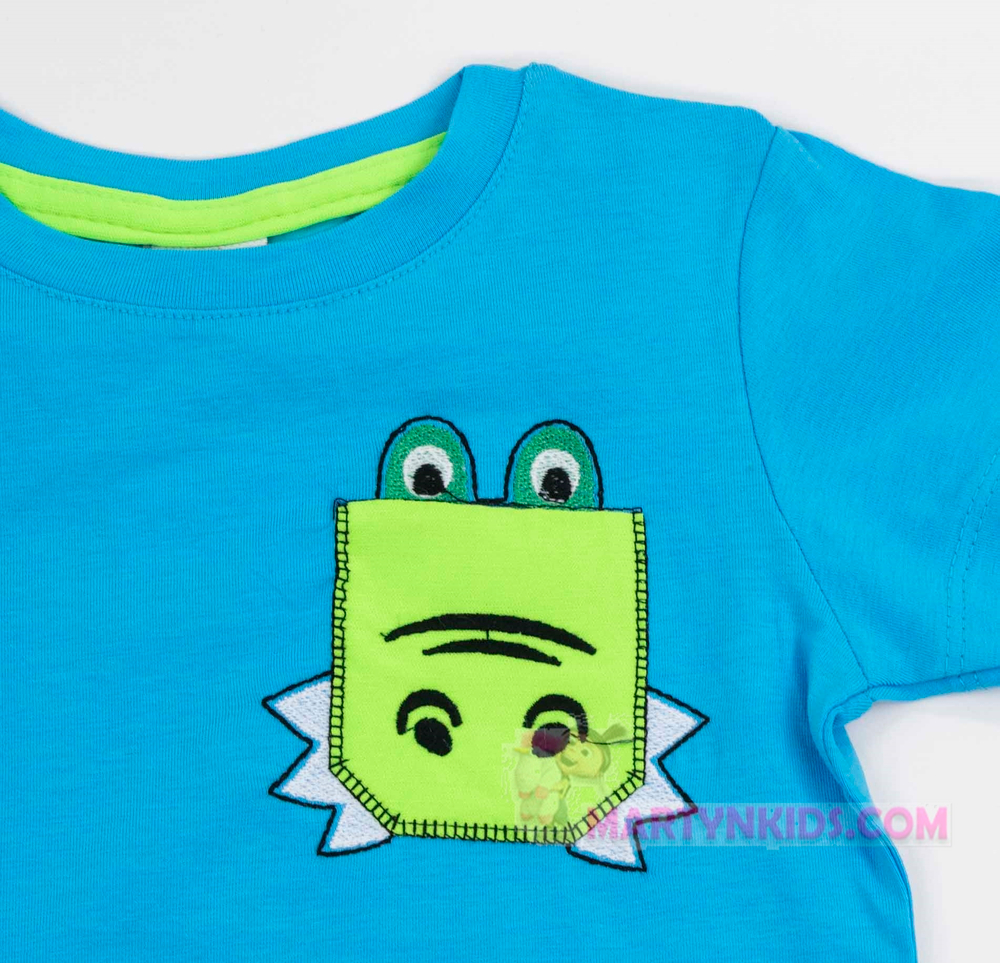 футболка Крокодил кармашек Whoops 4889