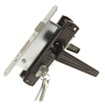 Замок врезной Зенит, ЗВ4-3.01, 00-00000457, ручка в комплект, цилиндровый, чер