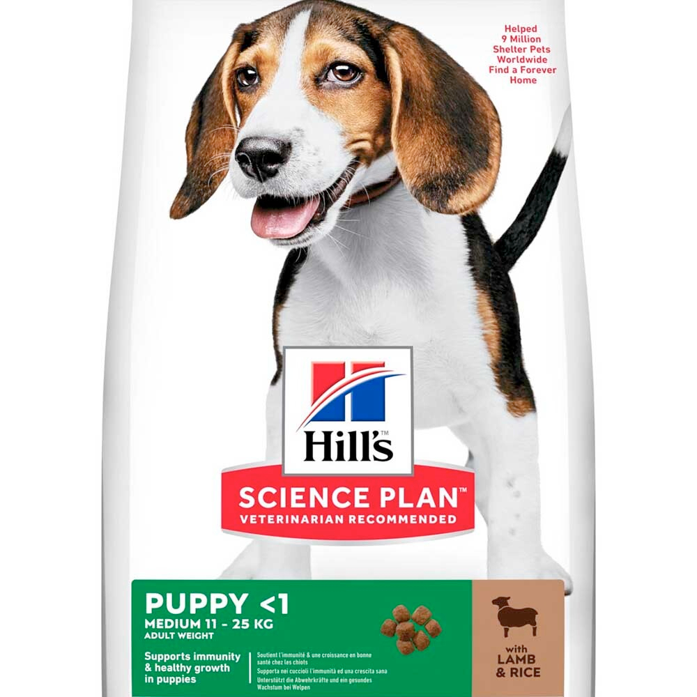 Hill's Puppy Medium Lamb&Rice - корм для щенков средних пород (ягненок с рисом)