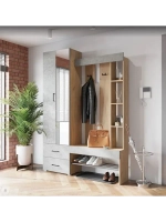 Прихожая с зеркалом комплект мебели 150х35х211,6 см