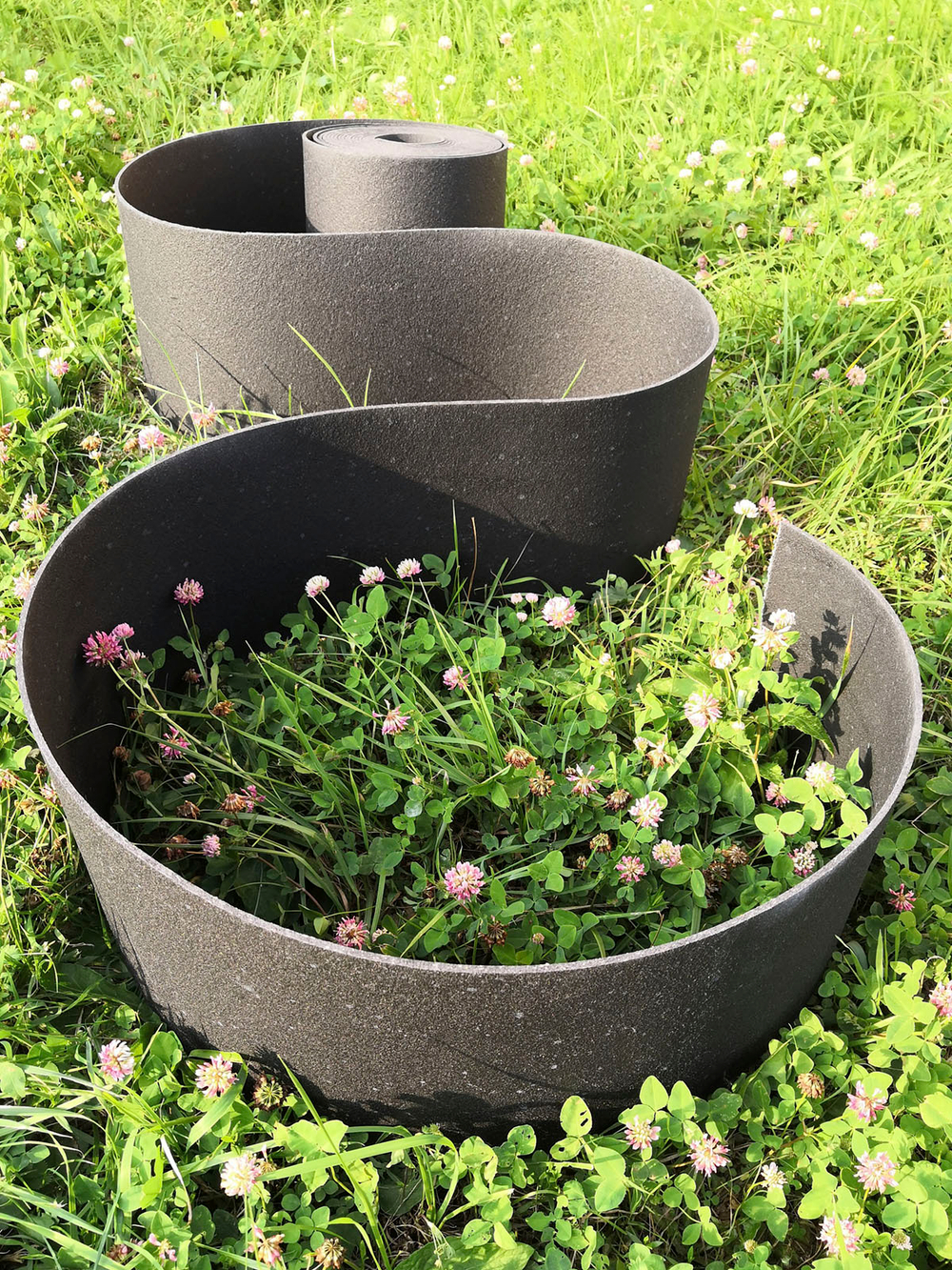 Лента бордюрная высота 10 см, толщина 2 мм, в рулоне 10 метров Коричневый