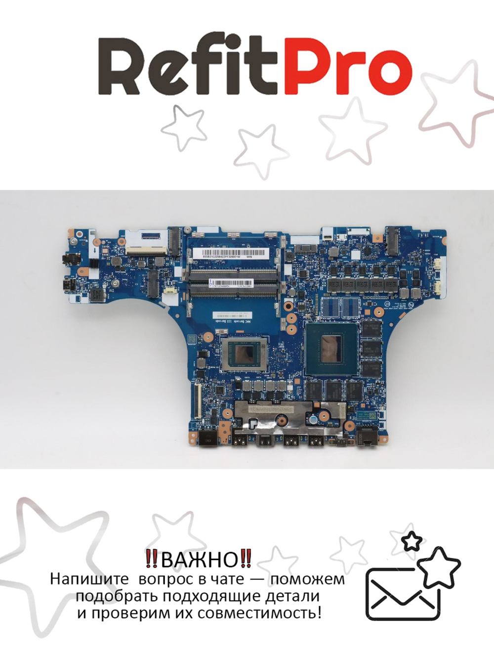 Материнская плата для ноутбука Lenovo Legion 5-15ACH6H 82JU WIN R7-5800H RTX3060 6G RM (5B21C22564), оригинал