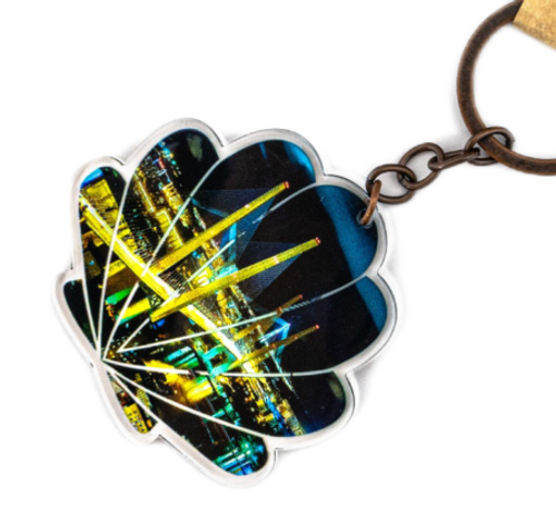 Брелок акриловый "VL Ракушка ночь"