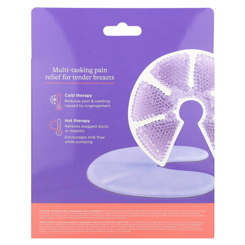 Lansinoh, Пакеты для горячей и холодной терапии груди, 2 многоразовых пакетика и мягкие чехлы