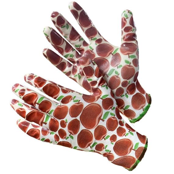 Перчатки САДОВЫЕ нейлоновые с нитриловым покрытием