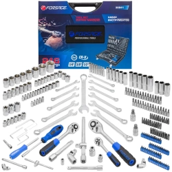 Набор инструментов 216пр. 1/4'', 3/8'', 1/2''(6гр.)(4-32мм)(NEW) Forsage F-38841(38841-5)