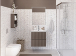 Тумба с раковиной BelBagno 50 UNO-MINI-500-2C-SO-СO+BB-8099-3-50 бежевая матовая
