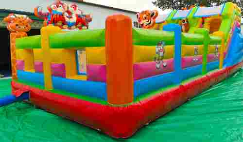 Коммерческий надувной батут «Тигриная страна 3», 10*5*3,5 м