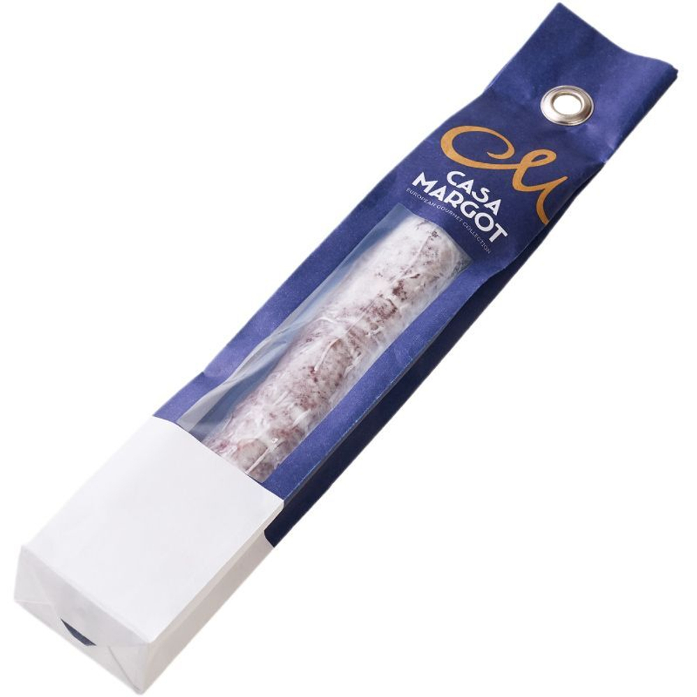 Колбаса полусухая сыровяленая «Фуэт Canard с брусникой» (120г),ТМ CASA MARGOT