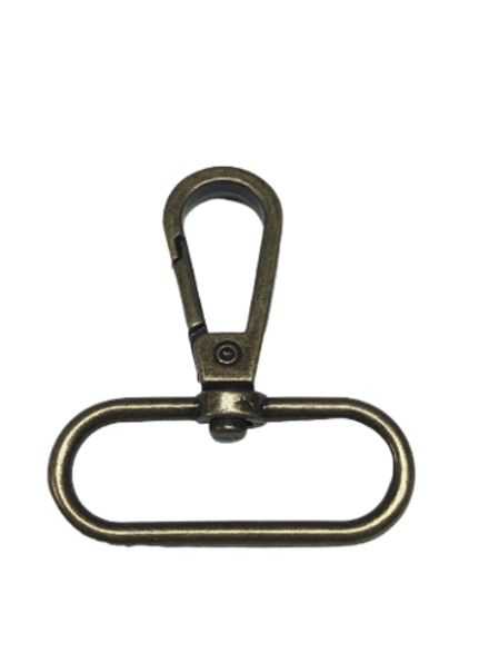 Карабин на вертлюге, 38 мм бронза (140430-38)