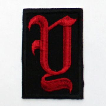 Нашивка буква "Y" (красная)