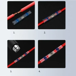 Термоусадка для проводов с клеевым слоем припоем / набор термоусадочных трубок 300 шт