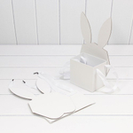 Коробка 18х9.5х31 см "Зайка" С ушками (Белый)