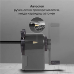 Точилка механическая BRAUBERG "JET" металлический механизм корпус черный (2 штуки в упаковке)