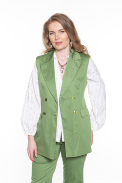 ХЛОПКОВЫЙ АТЛАСНЫЙ ЖИЛЕТ