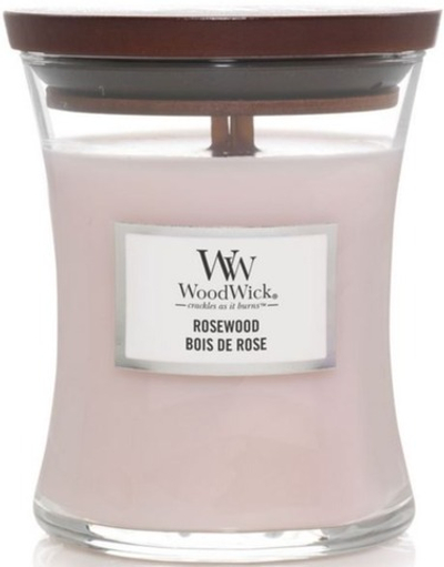 WOODWICK MEDIUM HOURGLASS ROSEWOOD CANDLE 275 GR