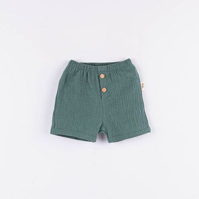 Muslin shorts 3-18 months - Aquamarine