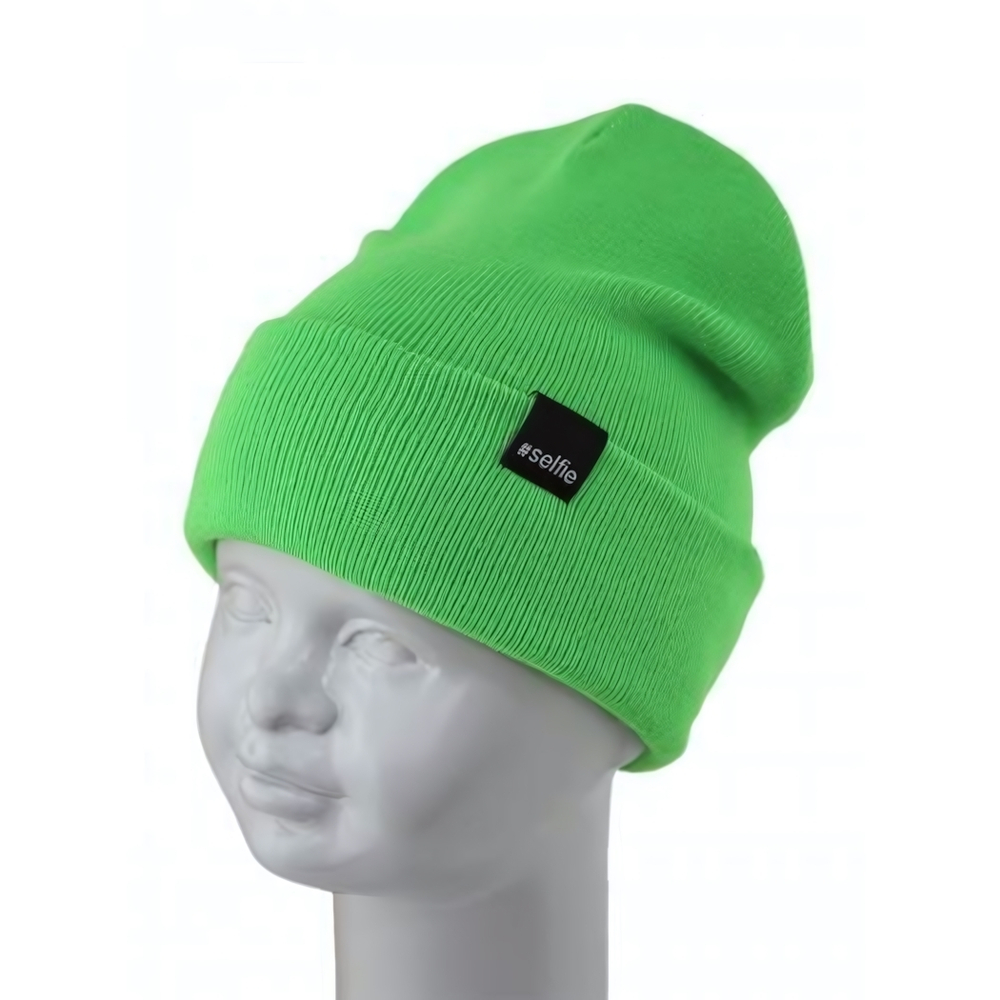 Шапка (двойная) р.50-52 ярко-зеленый 420480 (SelfieWork)