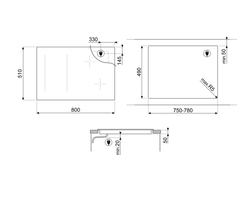 Электрическая варочная панель Smeg SIM3864D