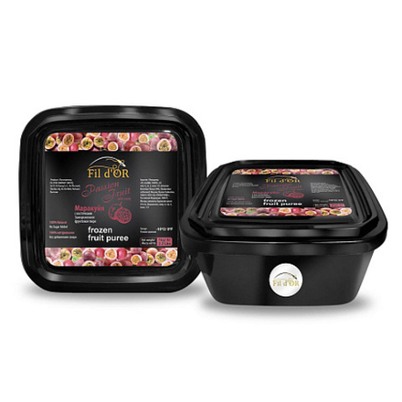 Пюре маракуйя с косточками без сахара 100% 1кг пл/конт FIL D'OR™ Вьетнам (FD6012/2) (КОД 55178) (-18°С)