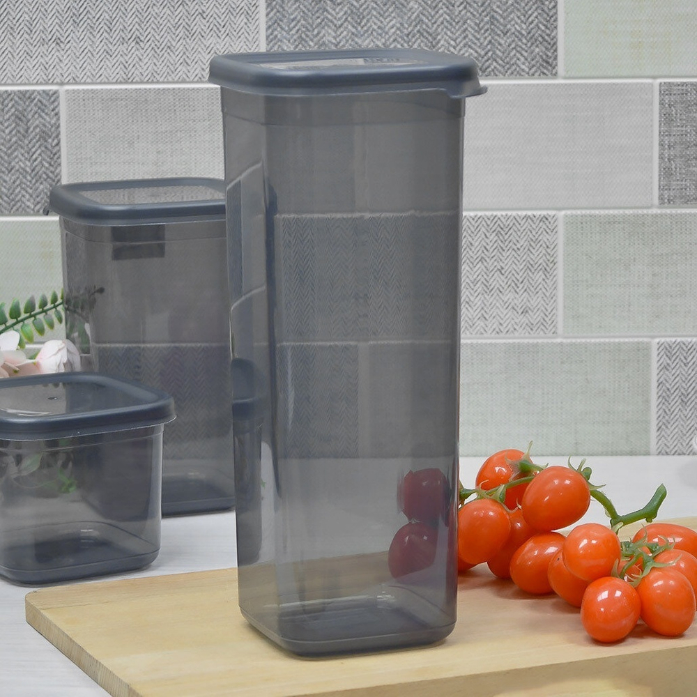 Емкость для сыпучих продуктов 2,1л, серый