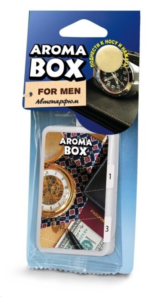 Ароматизатор подвесной  AROMA BOX  For Men (FOUETTE)