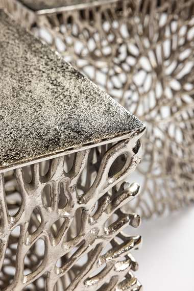 Комплект из 2 столиков Design, серебро