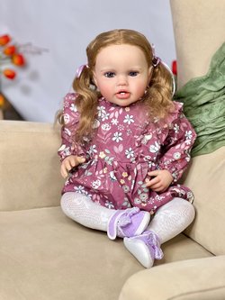 Кукла Реборн мягконабивная 60см в пакете (FA-599)