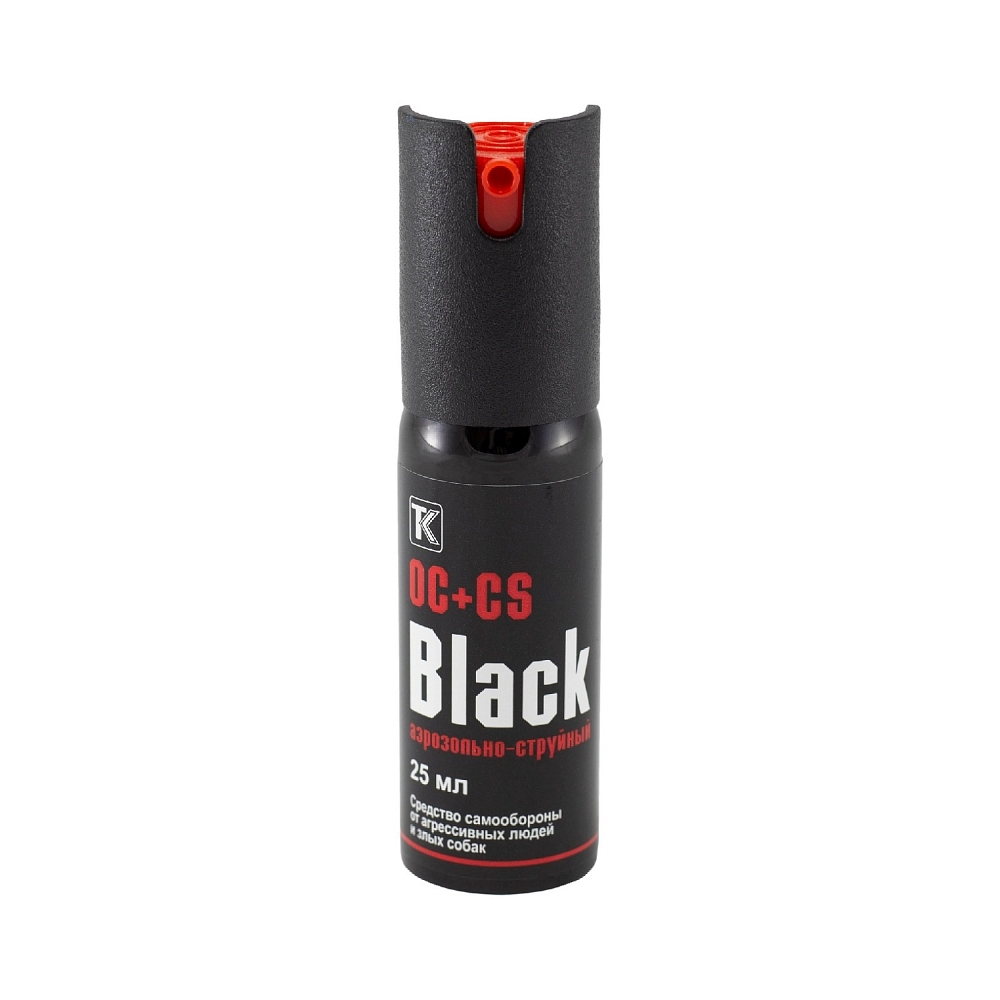 Баллон газ. 25 мл "Black" в футляре черный