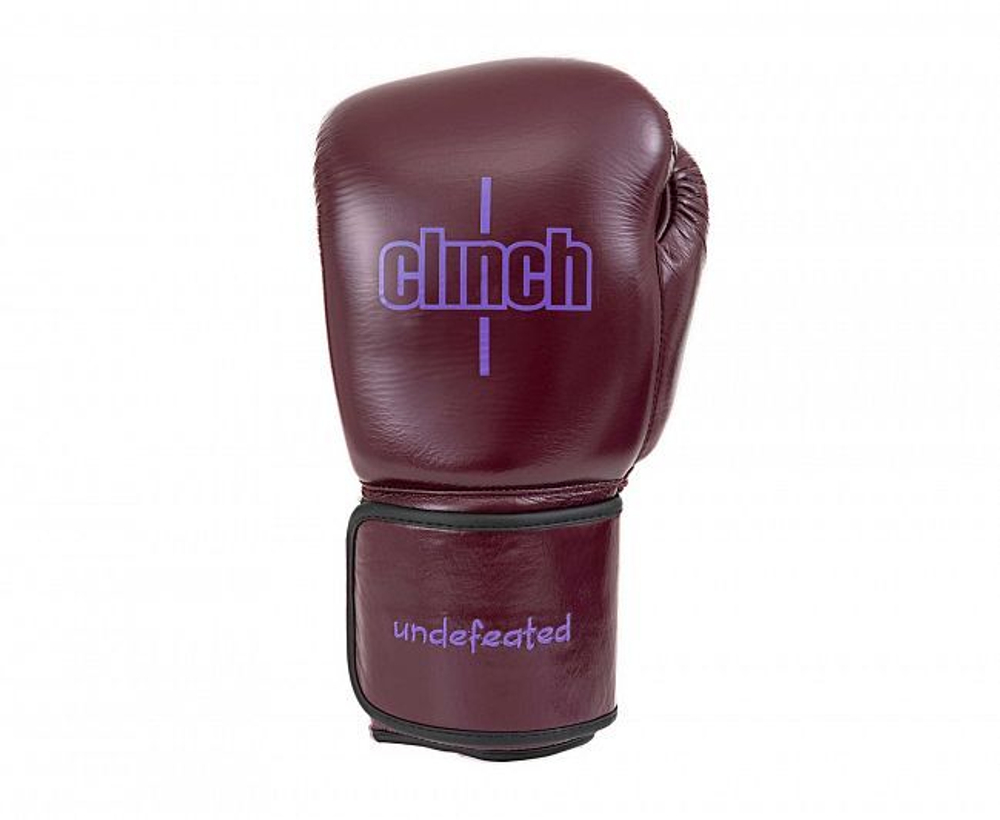 Перчатки боксерские Clinch Undefeated бордовые C161
