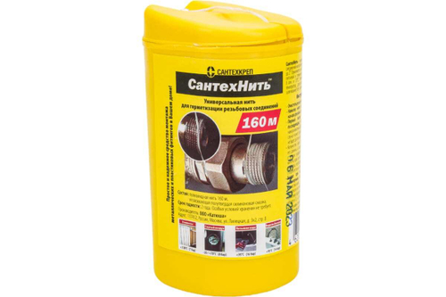 Нить для герметизации резьбы "СантехНить" 80м  7896