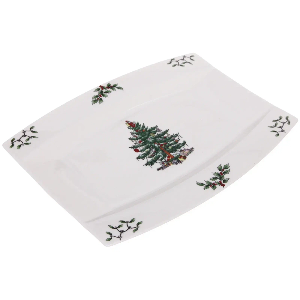 Блюдо керамическое «Ёлочка» 30,5*22*2,5см