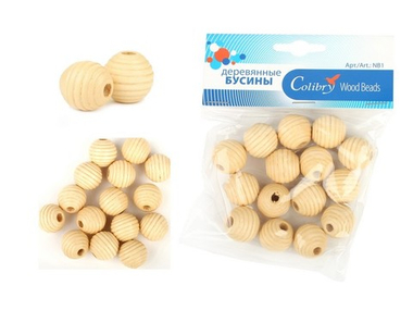 Деревянные бусины-NB-1-01-Colibry