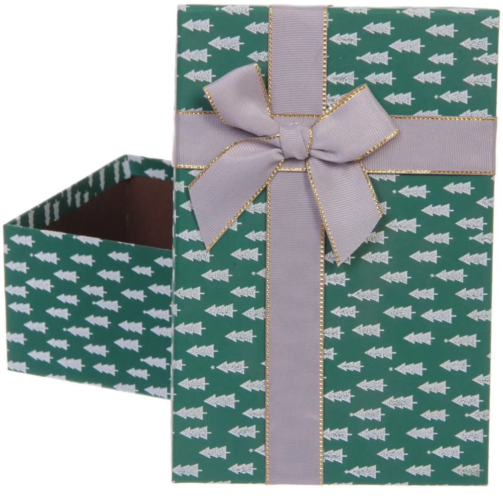 Коробка подарочная «Зимняя радость» 21*14*8 см, Зеленый