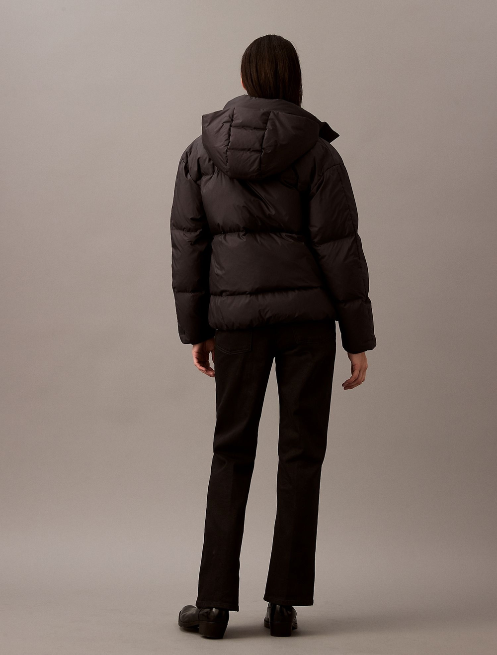 Пуховик Calvin Klein Down Hooded Puffer Black Beauty