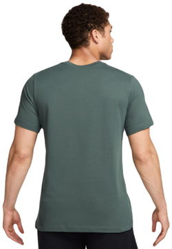 Мужская теннисная футболка Nike Solid Dri-Fit Crew - зеленый