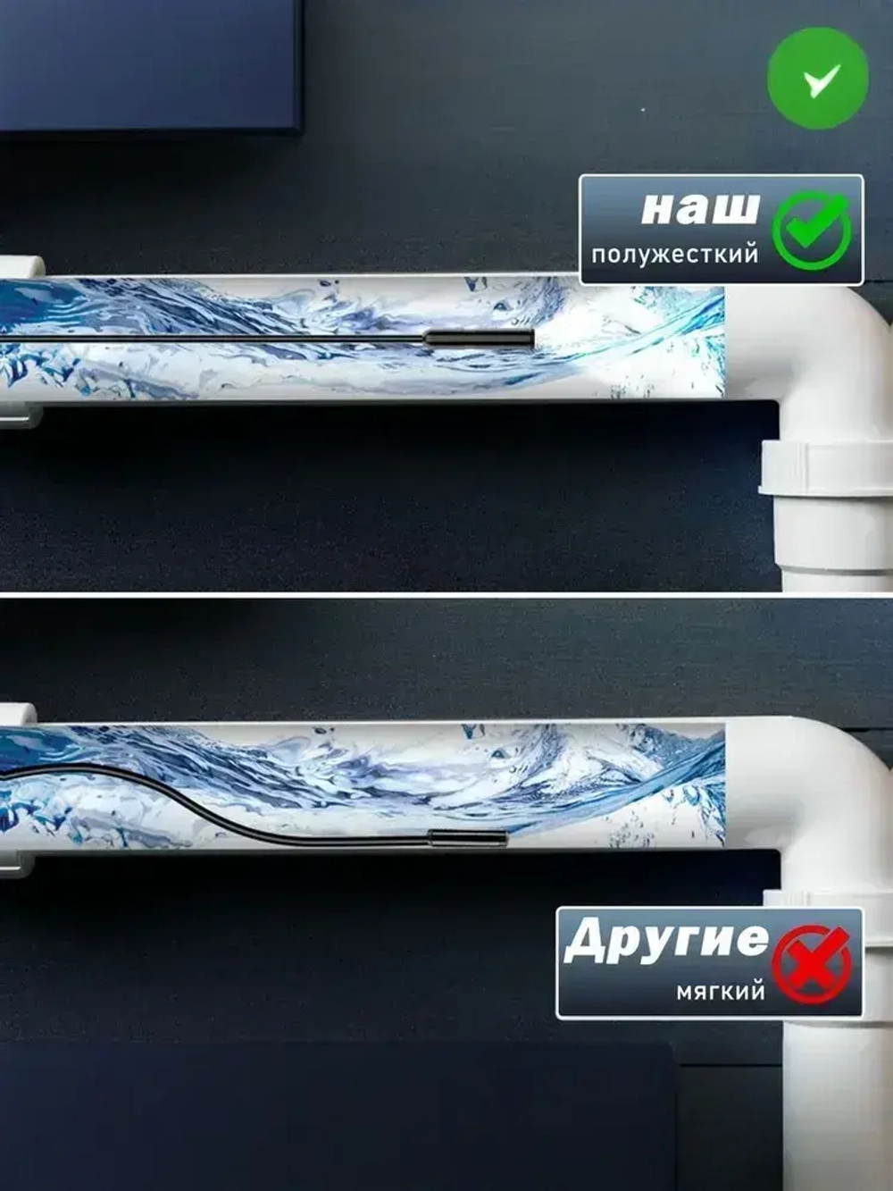 Видеобороскоп для смартфона, 5M, подходит для Android/IOS/планшетов, питание от USB, используется для исследования узких мест