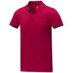 Morgan Двухцветное мужское поло с коротким рукавом