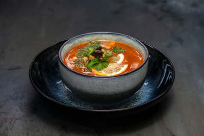 Солянка с языком