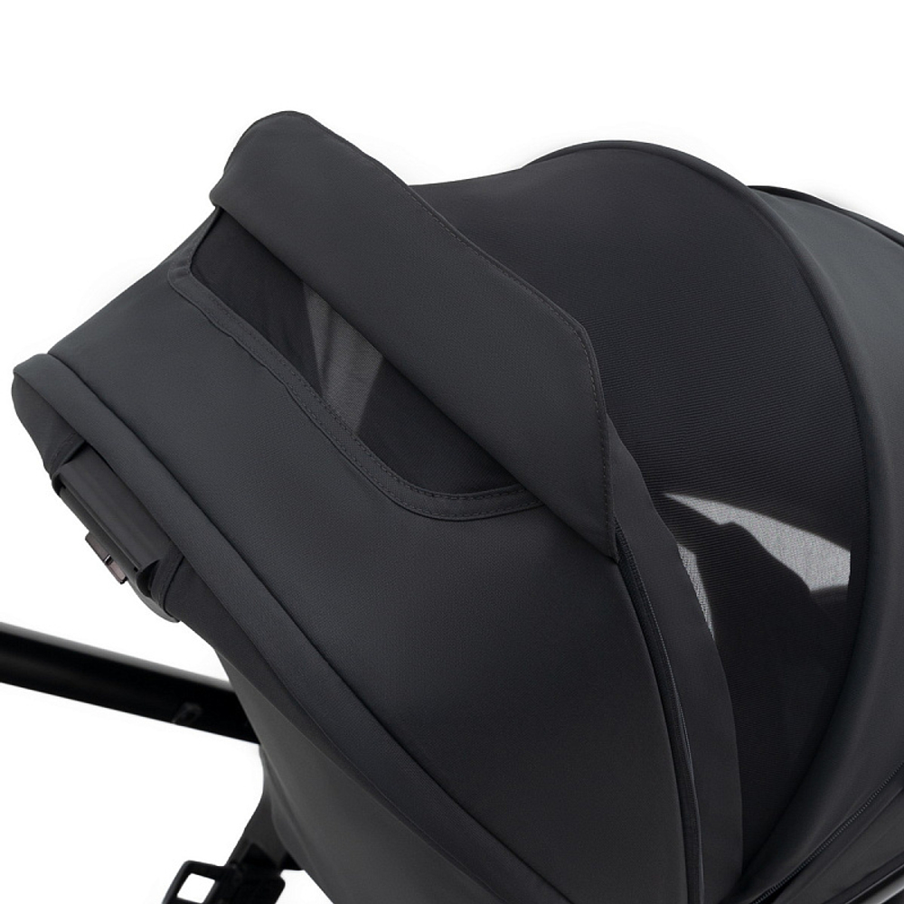 Коляска Agex Prima Pro 3 в 1 с автокреслом i-Safe Black Midnight Grey (Темно-серый)